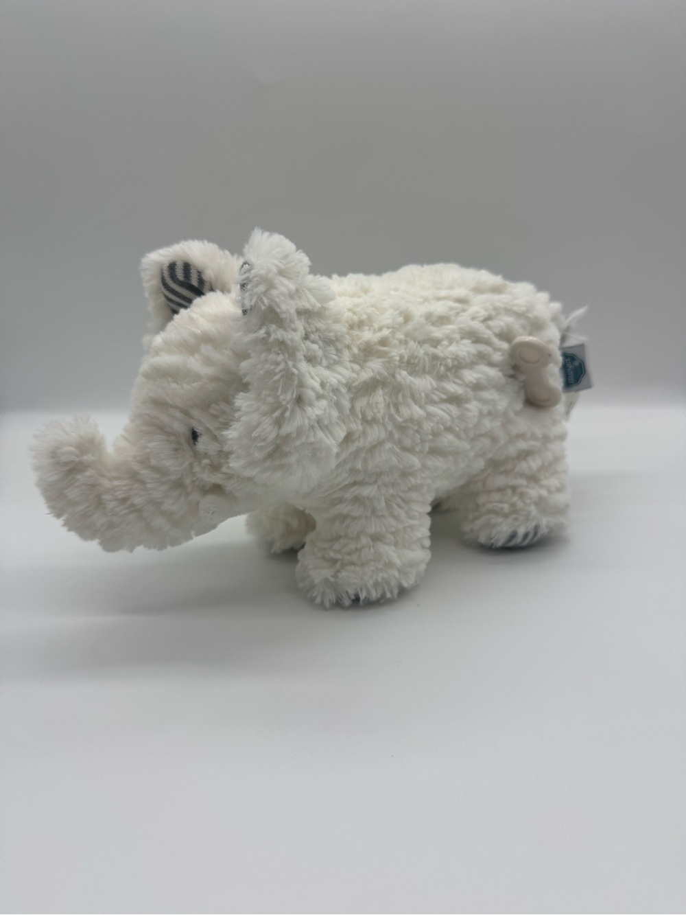 Mary Meyer Plush Elephant with Striped Ears and Musical Wind Up